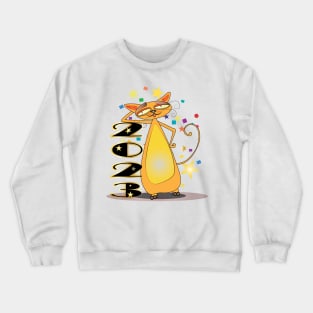 Happy New Year Cats 2023 Crewneck Sweatshirt